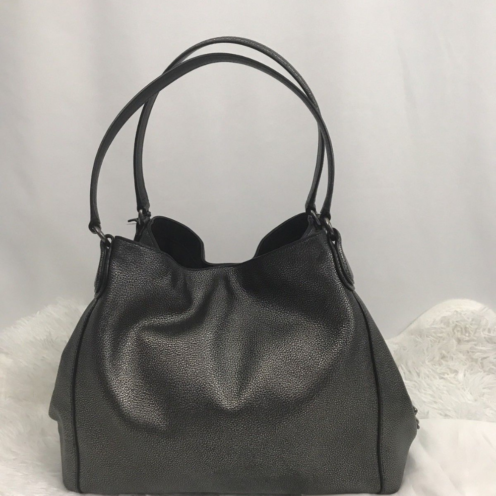 Coach Metallic pebble Leather Shoulder Bag  ] - Picture 4 of 8